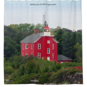 Marquette Harbour Lighthouse Duschvorhang