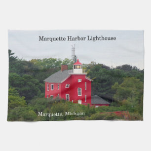 Marquette Harbour Lighthouse Küchentuch