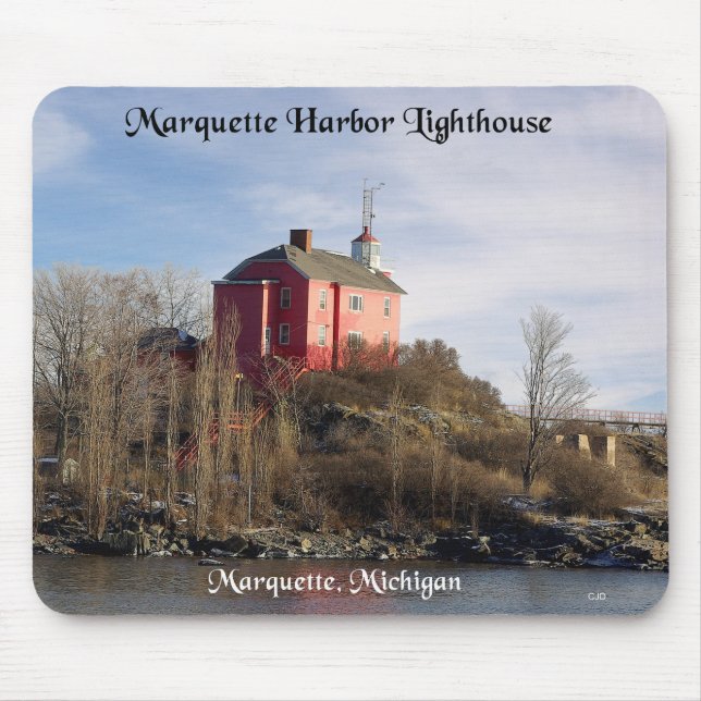Marquette Harbour Lighthouse Mousepad (Vorne)