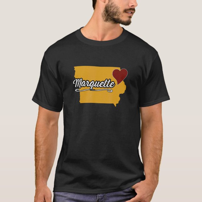 MARQUETTE IOWA IA USA Niedlich Souvenir Merch US C T-Shirt (Vorderseite)