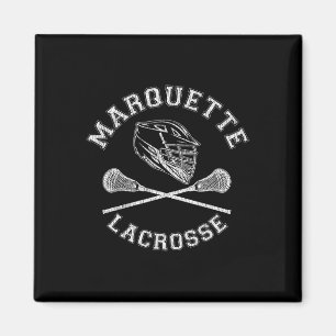 Marquette Lacrosse Vintag störte Retro Lax Magnet