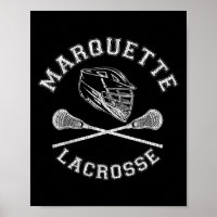 Marquette Lacrosse Vintag störte Retro Lax