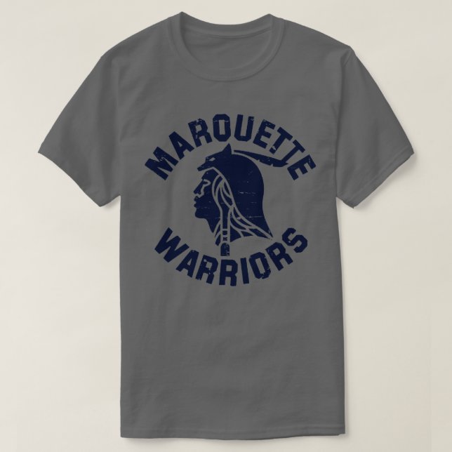 Marquette Warriors Navy Hoodie T-Shirt (Design vorne)
