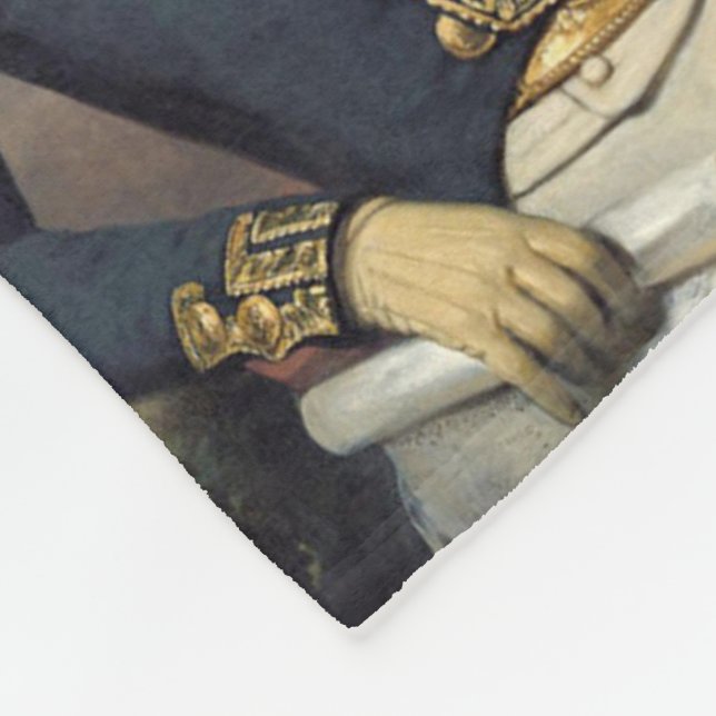 Marquis de Lafayette Blanket Fleecedecke (Ecke)