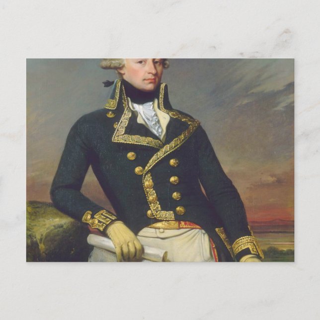 Marquis De Lafayette Portrait Postkarte (Vorderseite)