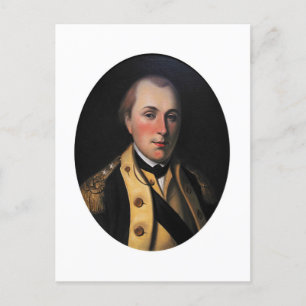 Marquis de Lafayette (Unterschrift auf der Rücksei Postkarte