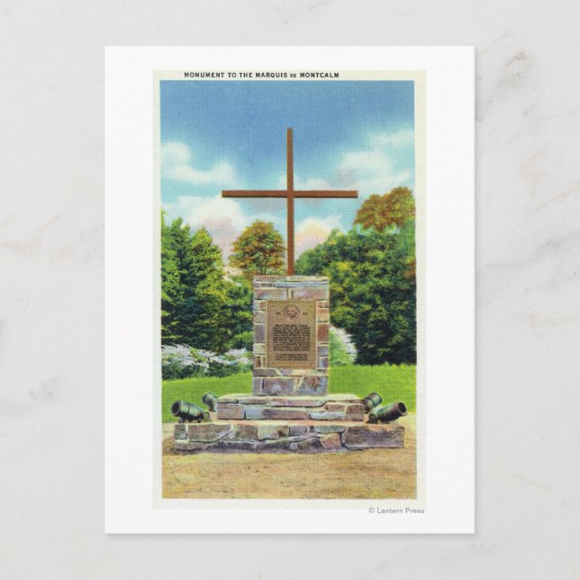 Marquis de Montcalm Postkarte (Vorderseite)