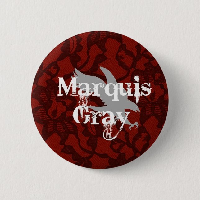 Marquis-Grau-Knopf Button (Vorderseite)