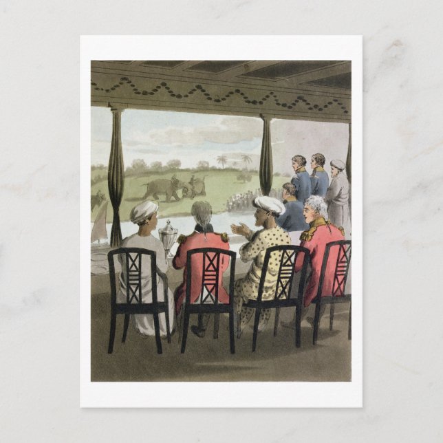 Marquis Wellesley and his Suite, at the Nabob of O Postkarte (Vorderseite)