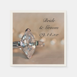 Marquise Diamond Verlobung Ring Wedding Serviette