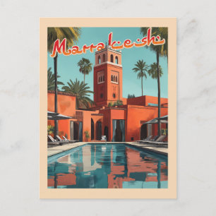 Marrakech Daydream - Mittelalter Reise Postkarte