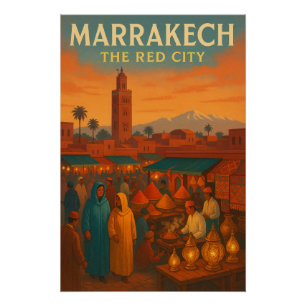 MARRAKECH – Die Rote Stadt Poster