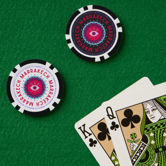 Marrakech Eyes Pokerchips (Pokertisch (doppelt))