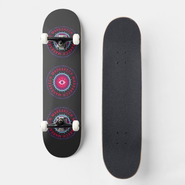 Marrakech Eyes Skateboard (Vorderseite)
