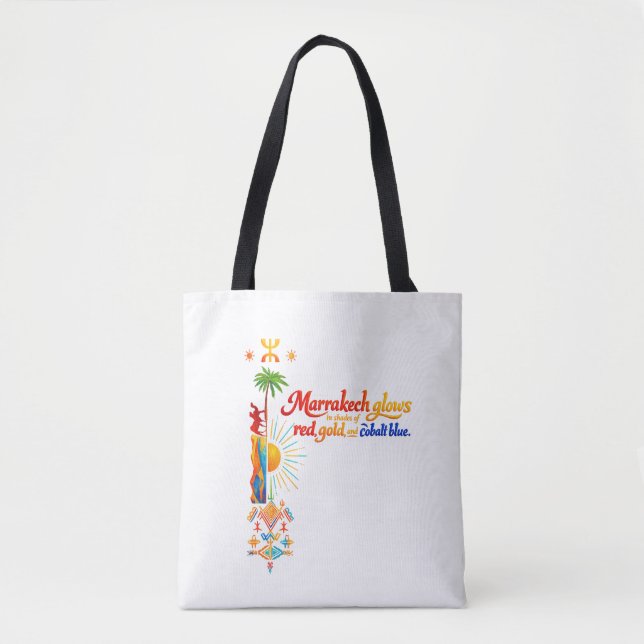 Marrakech Glows – Lebendiges Marokkanisches Kunst- (Vorderseite)