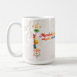 Marrakech Glows – Lebendiges Marokkanisches Kunst- Kaffeetasse