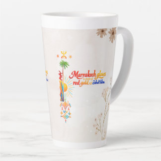Marrakech Glows – Vibrant Moroccan Art Tee Milchtasse