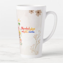 Marrakech Glows – Vibrant Moroccan Art Tee Milchtasse