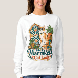 Marrakech Katzenlady Sweatshirt Marokkanischer K
