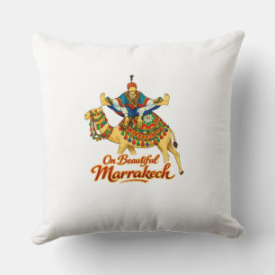 Marrakech Marokko Design Lebendig Reise Kunst Kissen