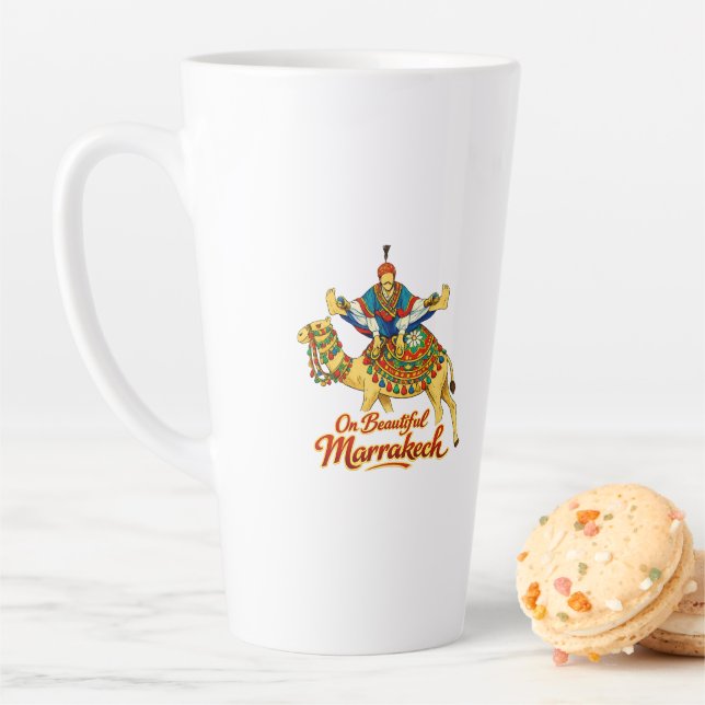Marrakech Marokko Design Lebendige Reise Kunst Milchtasse (Beispiel)