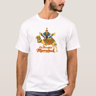 Marrakech Marokko Design Lebendige Reise Kunst T-Shirt