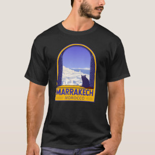 Marrakech Marokko Kat Retro T-Shirt