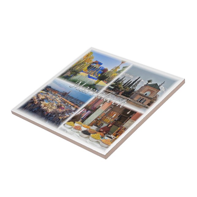 MARRAKECH-Mosaik, Marokko, Fliese (Seite)