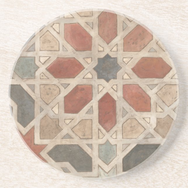 Marrakesch-Design II Sandstein Untersetzer (Vorne)