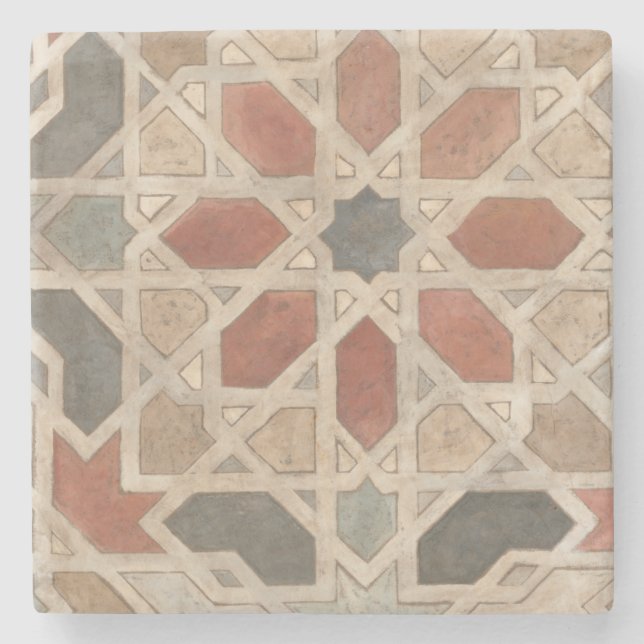 Marrakesch-Design II Steinuntersetzer (Vorderseite)