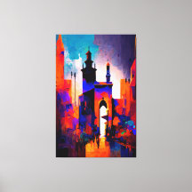 Marrakesch, Marokko (Die Rote Stadt), Canvas Print