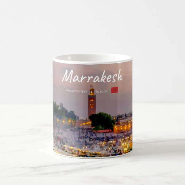 Marrakesch, Marokko - Djemaa el Fnaa-Platz Kaffeetasse (Mittel)