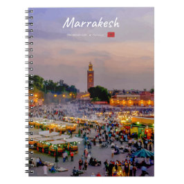 Marrakesch, Marokko - Jemaa el Fnaa Platz Notizblock