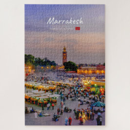 Marrakesch, Marokko - Jemaa el Fnaa Platz Puzzle