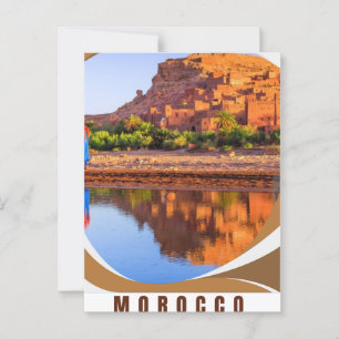 Marrakesch, Marokko Reise Überraschung Geschenk Ti Postkarte