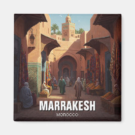 Marrakesch Marokko Reisen Magnet