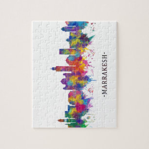 Marrakesch Marokko Skyline Puzzle