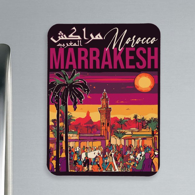 Marrakesch Marokko Souvenir Tourismus Reisegewerbe Magnet (Von Creator hochgeladen)