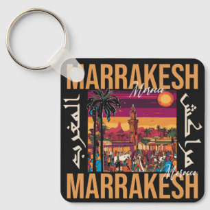 Marrakesch Marokko Souvenir Tourismus Reisegewerbe Schlüsselanhänger