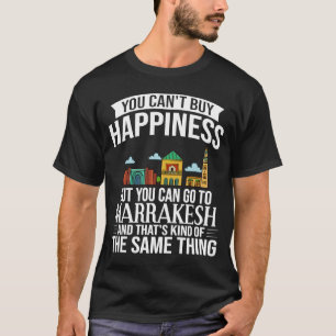 Marrakesch Marokko Stadt Skyline Karte Reise 1 T-Shirt