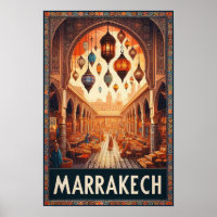 Marrakesch Marokko Vintages Marktplaner