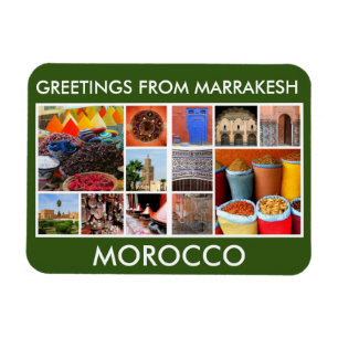 Marrakesch-Morocco-Grüße Magnet