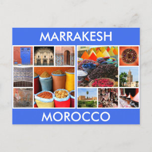 Marrakesch-Morocco-Szenen Postkarte