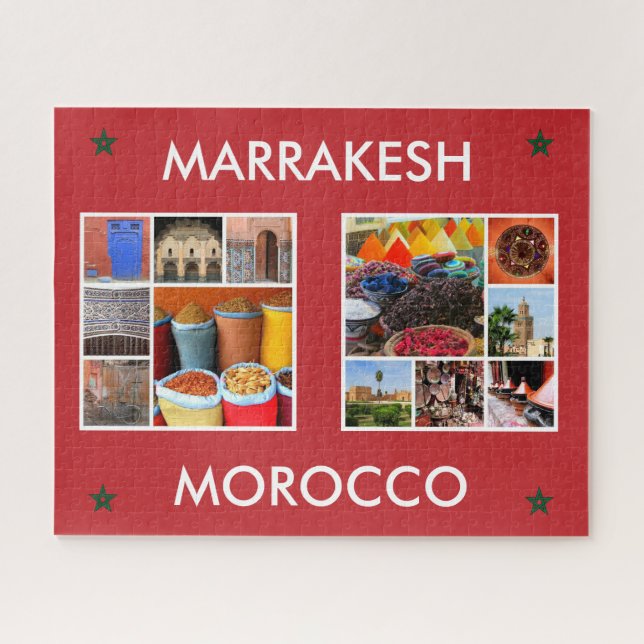 Marrakesch-Morocco-Szenen Puzzle (Horizontal)