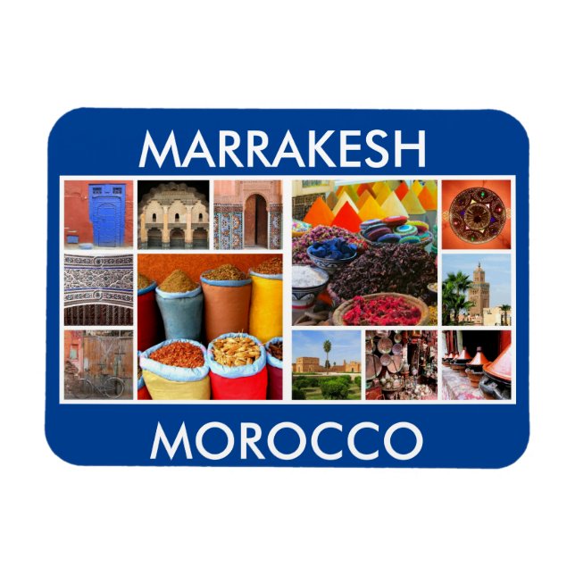 Marrakesch-Morokokoszenen Magnet (Horizontal)