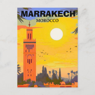 Marrakesch Reise-Postkartengestaltung, Marokko Rei Feiertagspostkarte