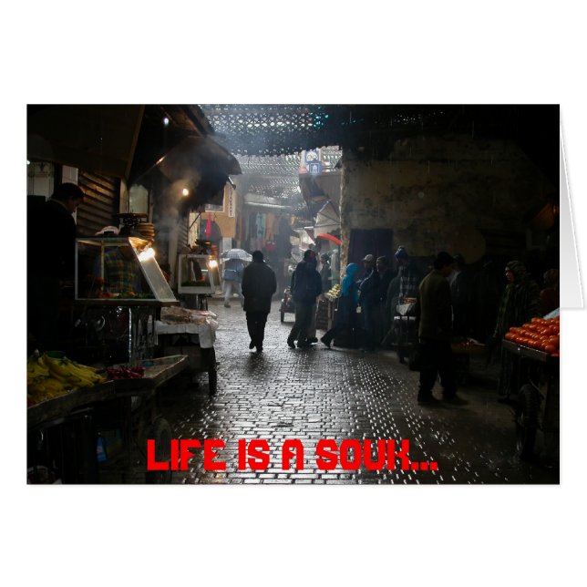 Marrakesch souk in Marokko (Vorderseite (Horizontal))