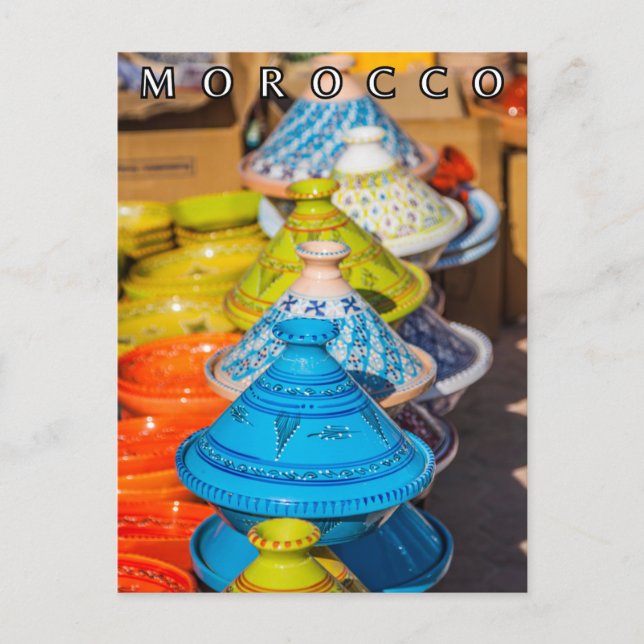 Marrakesch Tajin Pottery Postkarte (Vorderseite)