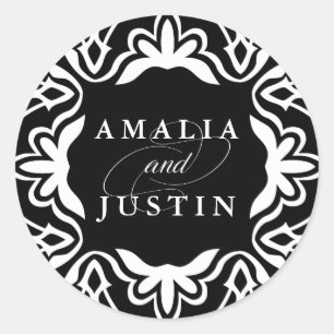 Marrakesh Wedding Sticker   Schwarz