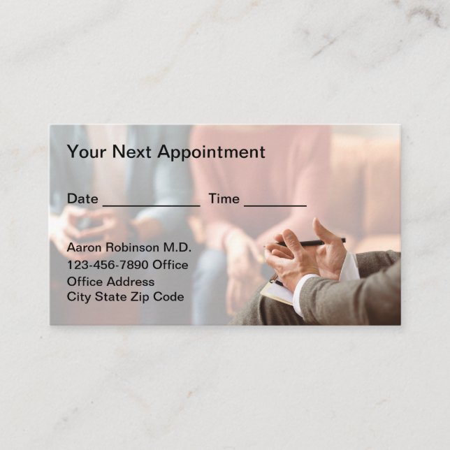 Marriage Counselor Appointment Business Cards New Terminkarte (Vorderseite)